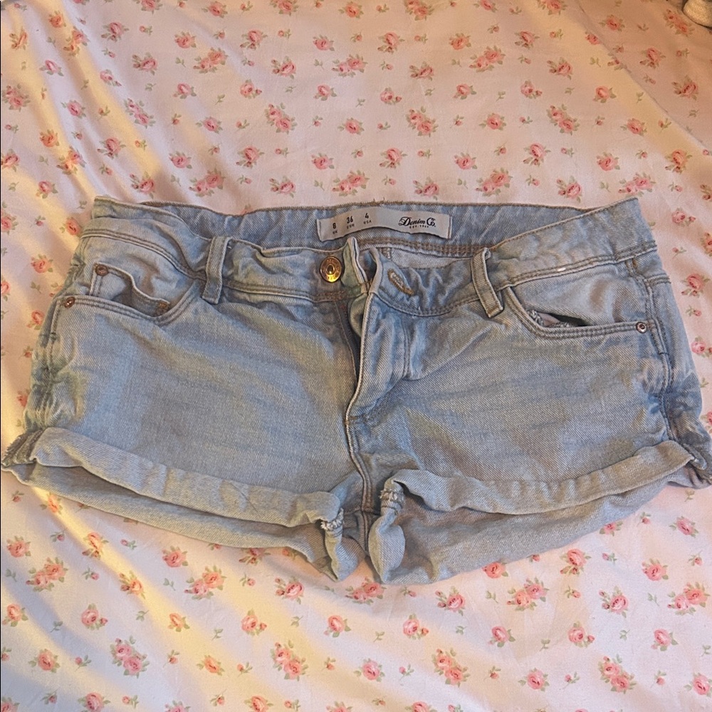 Denim&Co Light Blue Jean Shorts